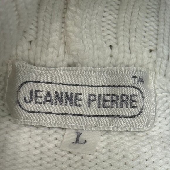 Vintage Jeanne Pierre 100% Cotton Knit Turtleneck Should Sleeve in Size Large - Picture 6 of 7